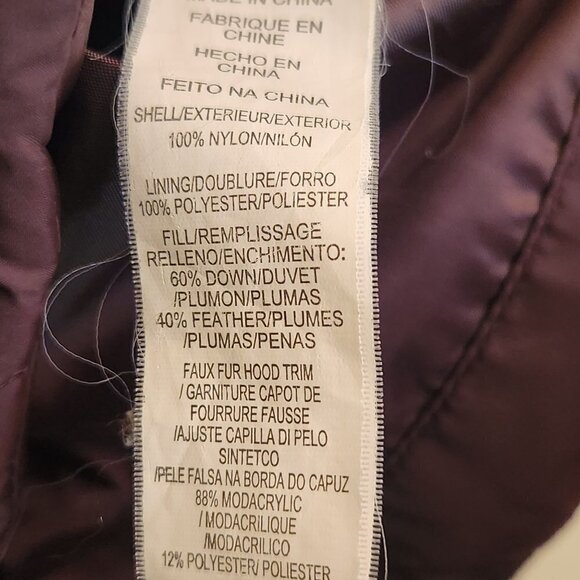 Calvin Klein Vintage Chocolate Brown Detachable Hood Down Jacket Size XL - Picture 7 of 7